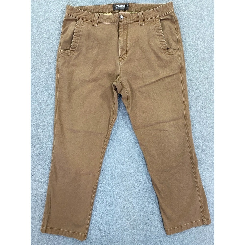 Mountain Khakis Original Mountain Pants 38x32 (Fits 36x30) Brown Relaxed Fit